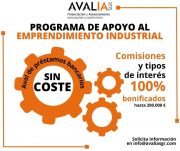 Avalia ofrece financiación para pymes industriales con bonificación del 100% del tipo de interés y comisiones
