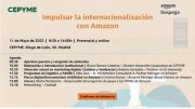 Jornada: “Impulsar la internacionalización con Amazon”